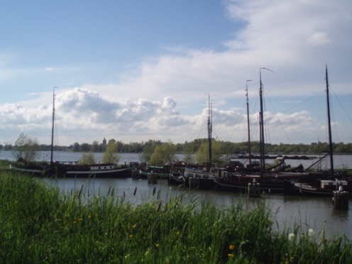 Antique sailboats