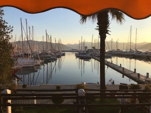 View of the marina from Pineapple Restaurant.